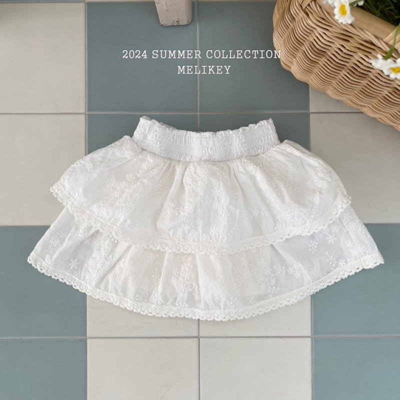 Melikey - Korean Children Fashion - #magicofchildhood - Lace Kan Kan Skirt - 7