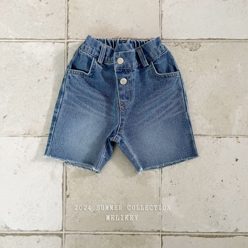 Melikey - Korean Children Fashion - #minifashionista - Unbalance Denim Shorts