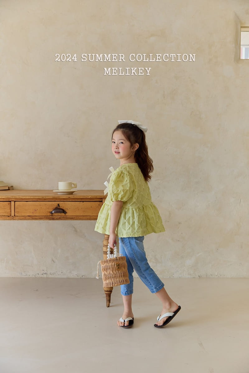 Melikey - Korean Children Fashion - #minifashionista - Two Ribbon Blouse - 11