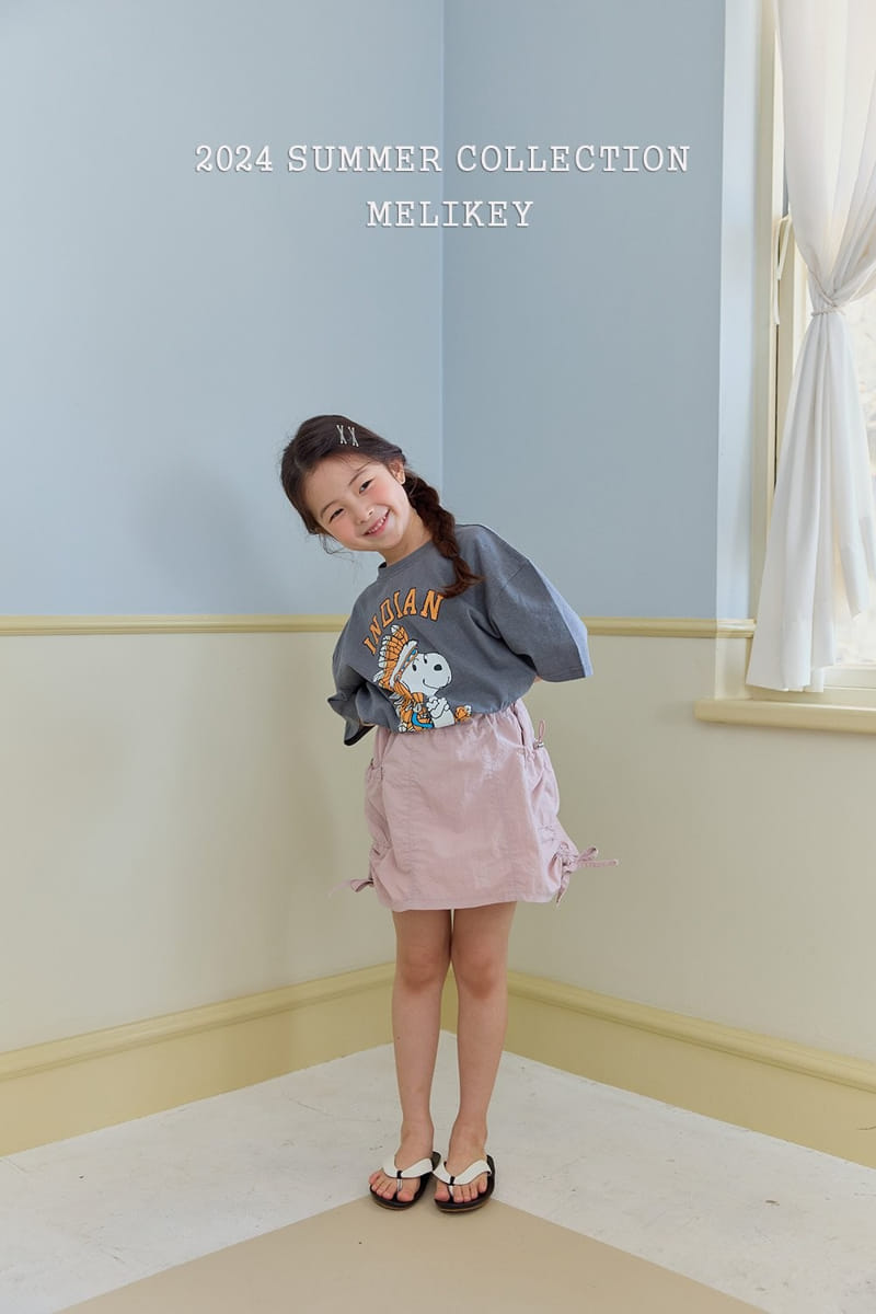 Melikey - Korean Children Fashion - #minifashionista - Crunch Ribbon Skirt - 10