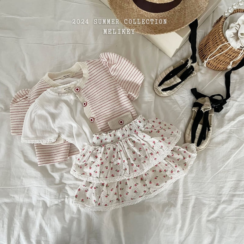 Melikey - Korean Children Fashion - #minifashionista - Lace Kan Kan Skirt - 8