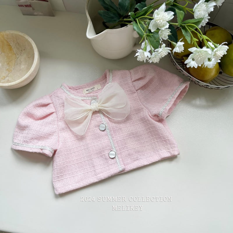 Melikey - Korean Children Fashion - #prettylittlegirls - Ribbon Tweed Jacket