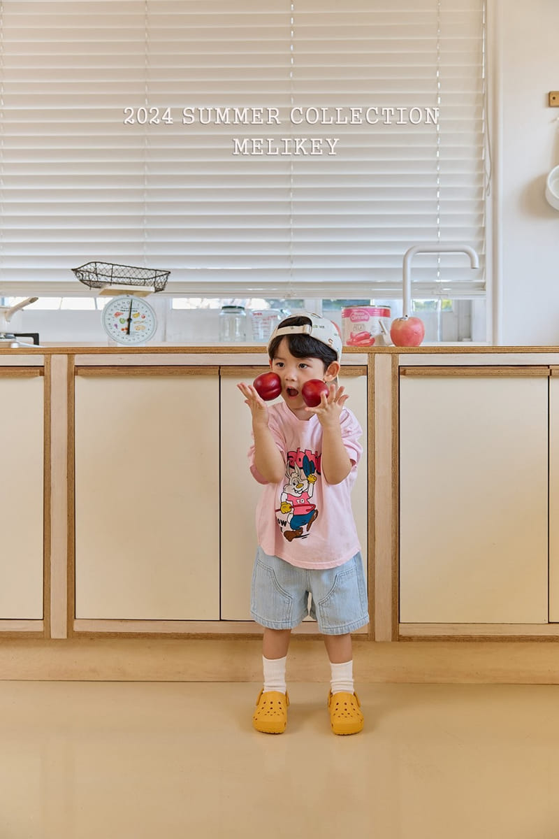 Melikey - Korean Children Fashion - #minifashionista - Linen Denim Shorts  - 4