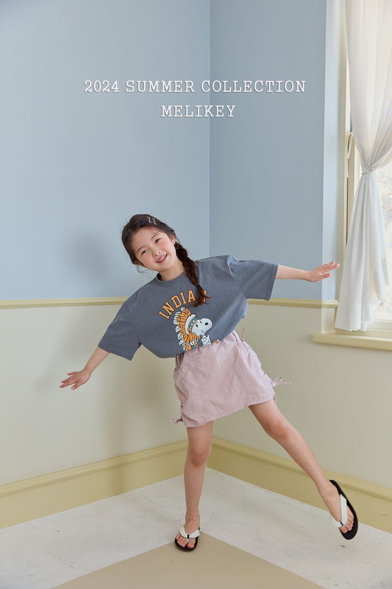 Melikey - Korean Children Fashion - #prettylittlegirls - Crunch Ribbon Skirt - 11