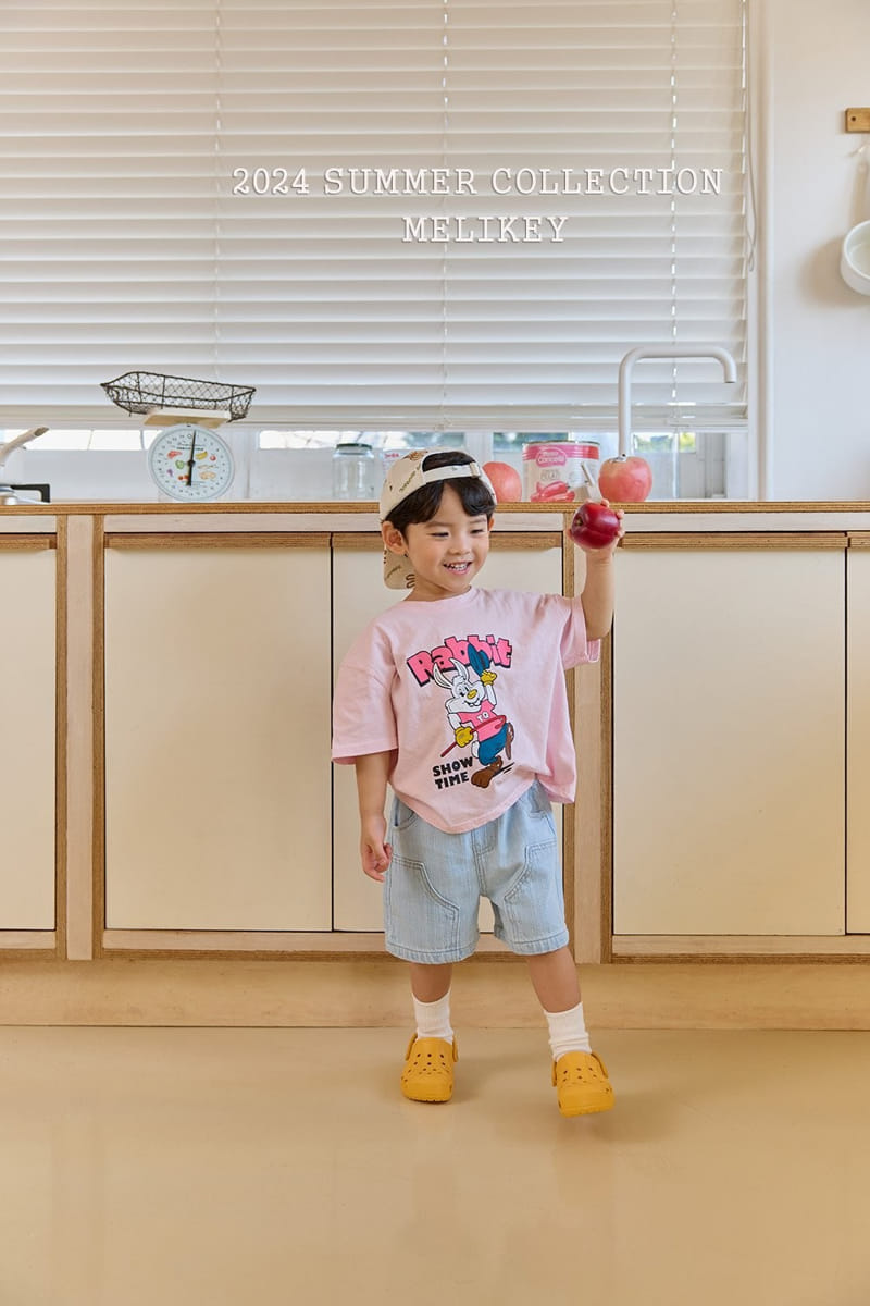 Melikey - Korean Children Fashion - #stylishchildhood - Linen Denim Shorts  - 7