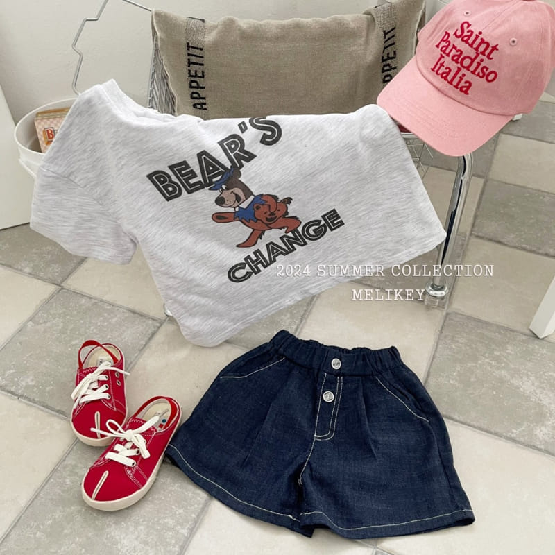 Melikey - Korean Children Fashion - #stylishchildhood - Bear Chain Tee - 5