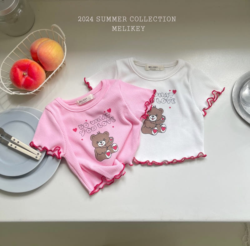 Melikey - Korean Children Fashion - #stylishchildhood - Love Bear Tee