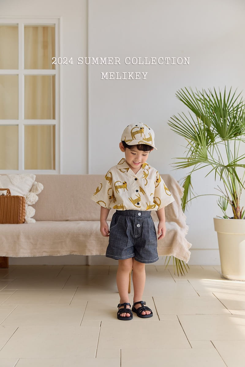 Melikey - Korean Children Fashion - #todddlerfashion - Cheetah Short Sleeve Shirt - 11