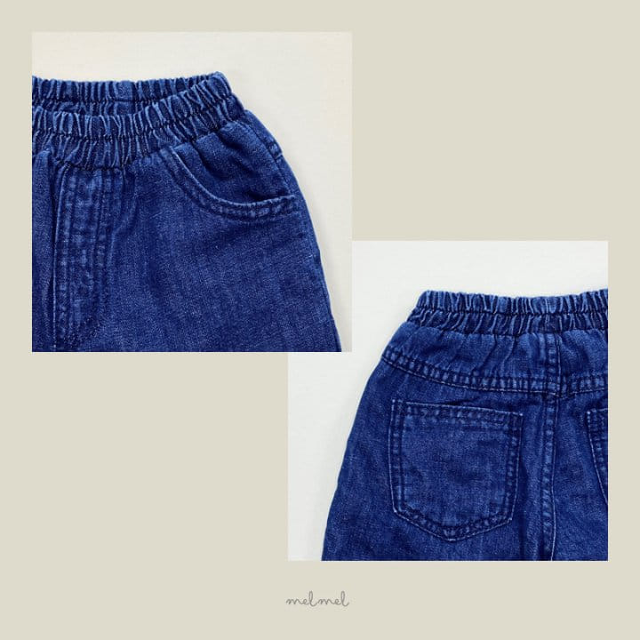 Melmel - Korean Children Fashion - #todddlerfashion - L Denim Pants - 6