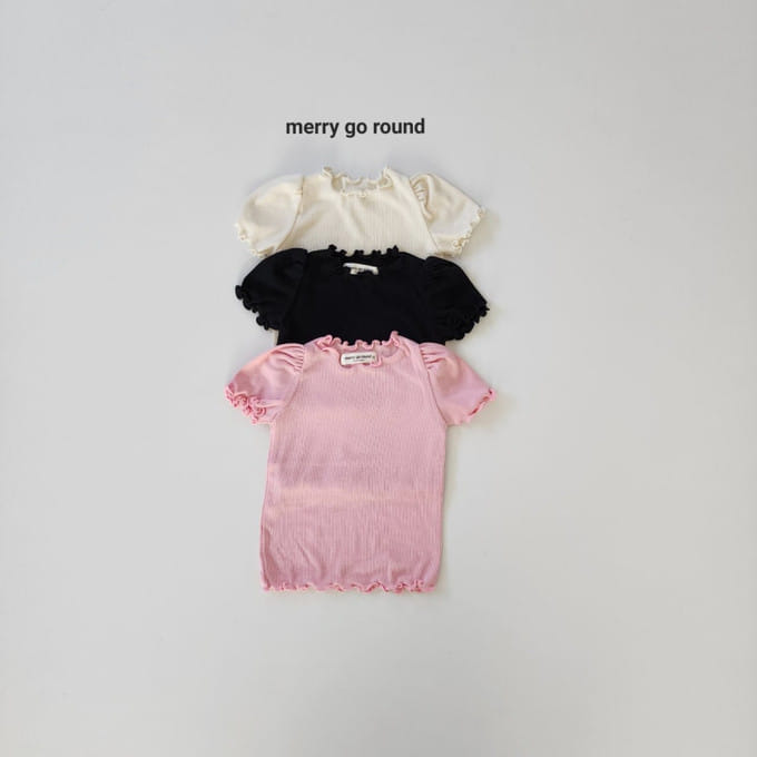 Merry Go Round - Korean Children Fashion - #Kfashion4kids - Shirring Terry Tee