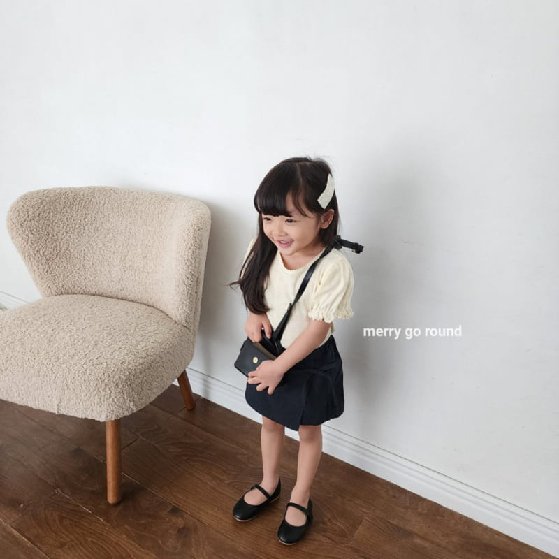 Merry Go Round - Korean Children Fashion - #todddlerfashion - Heart Pin Coat Tee - 7