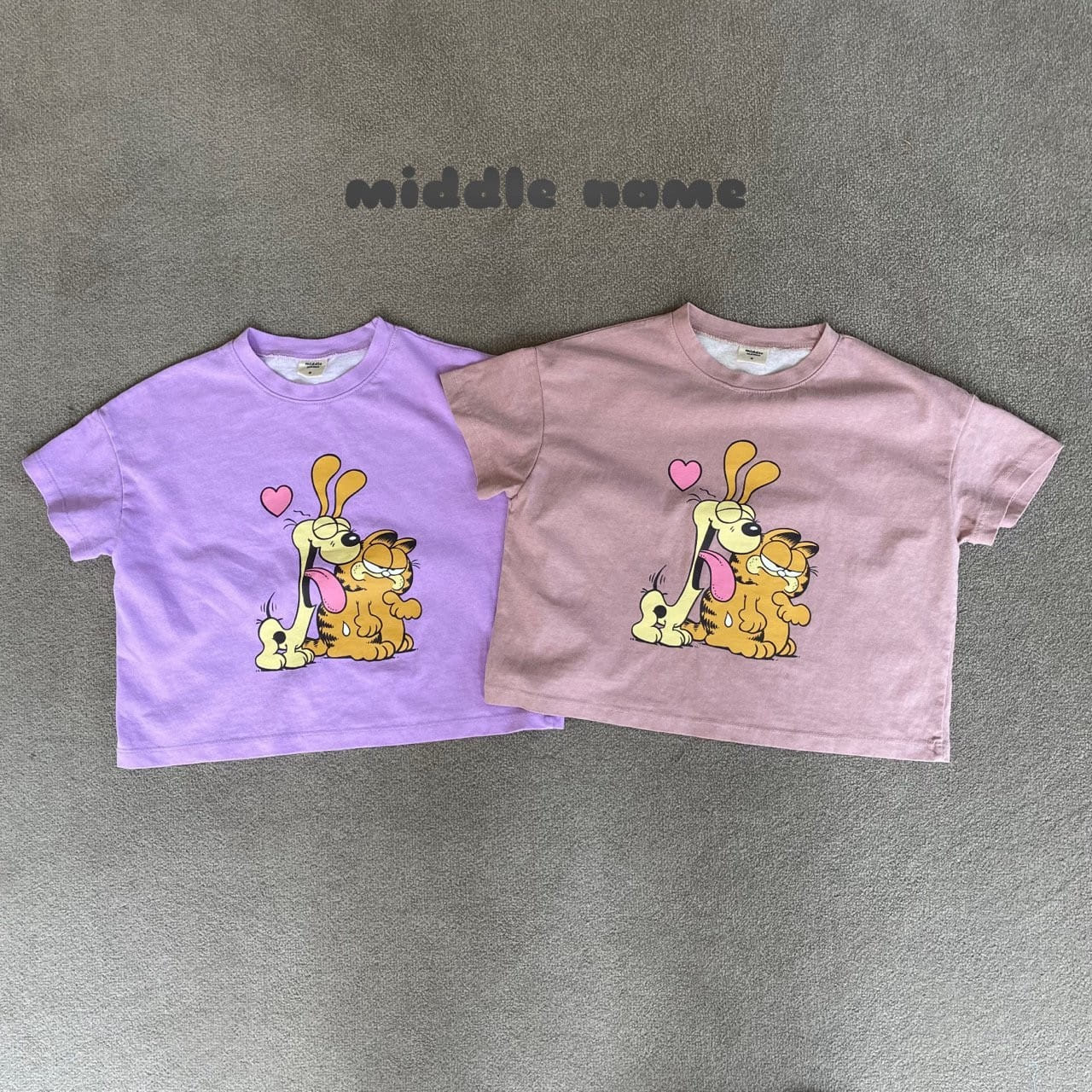 Middle Name - Korean Children Fashion - #Kfashion4kids - Pig Mew Tee