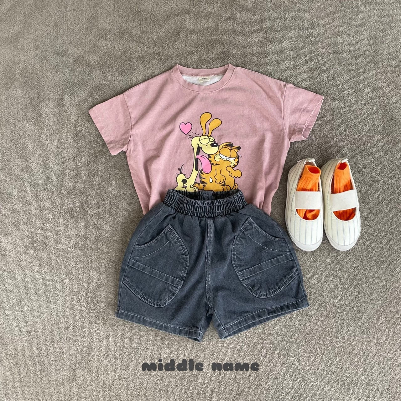 Middle Name - Korean Children Fashion - #childofig - Pig Mew Tee - 9