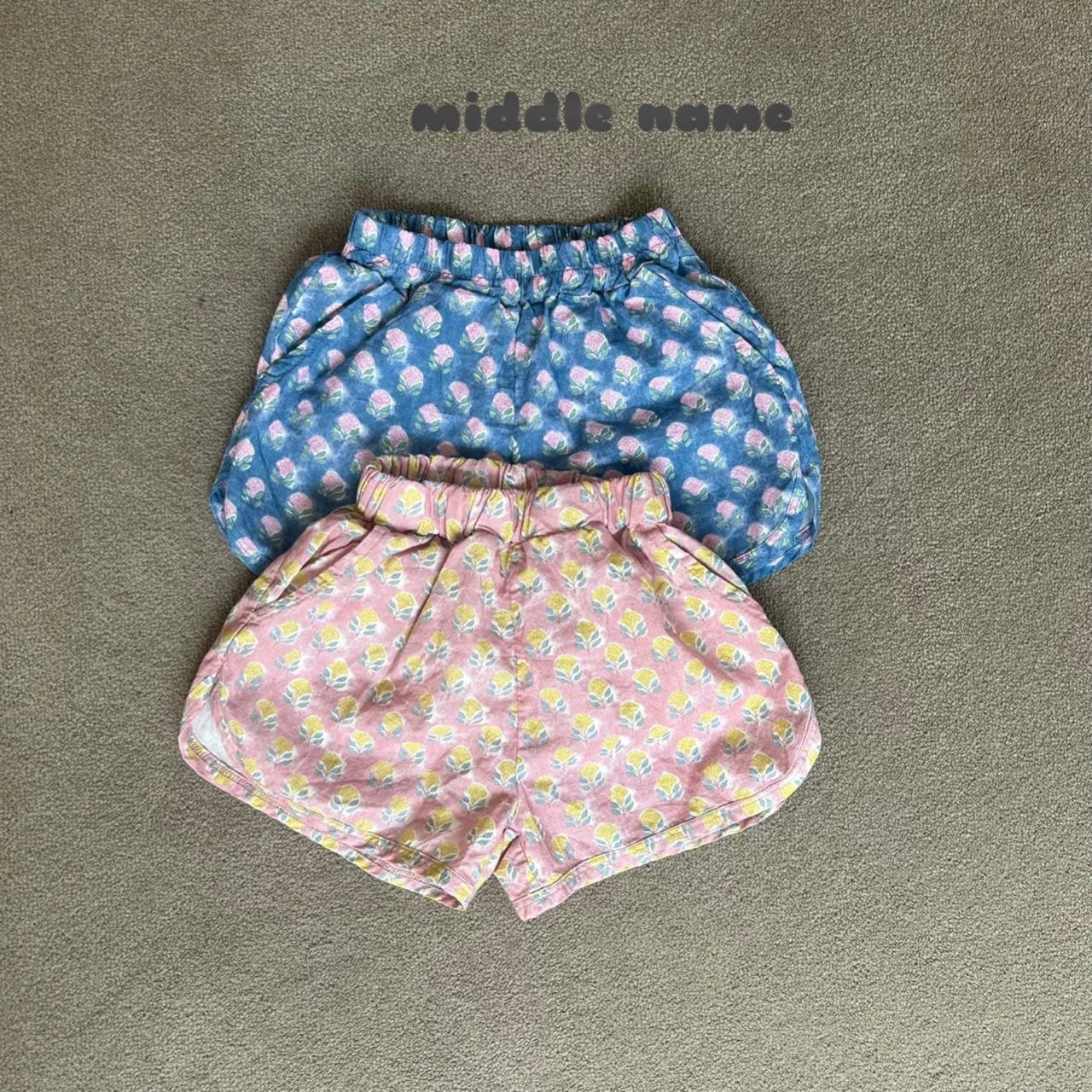 Middle Name - Korean Children Fashion - #stylishchildhood - Vintage Flower Piping Pants - 4