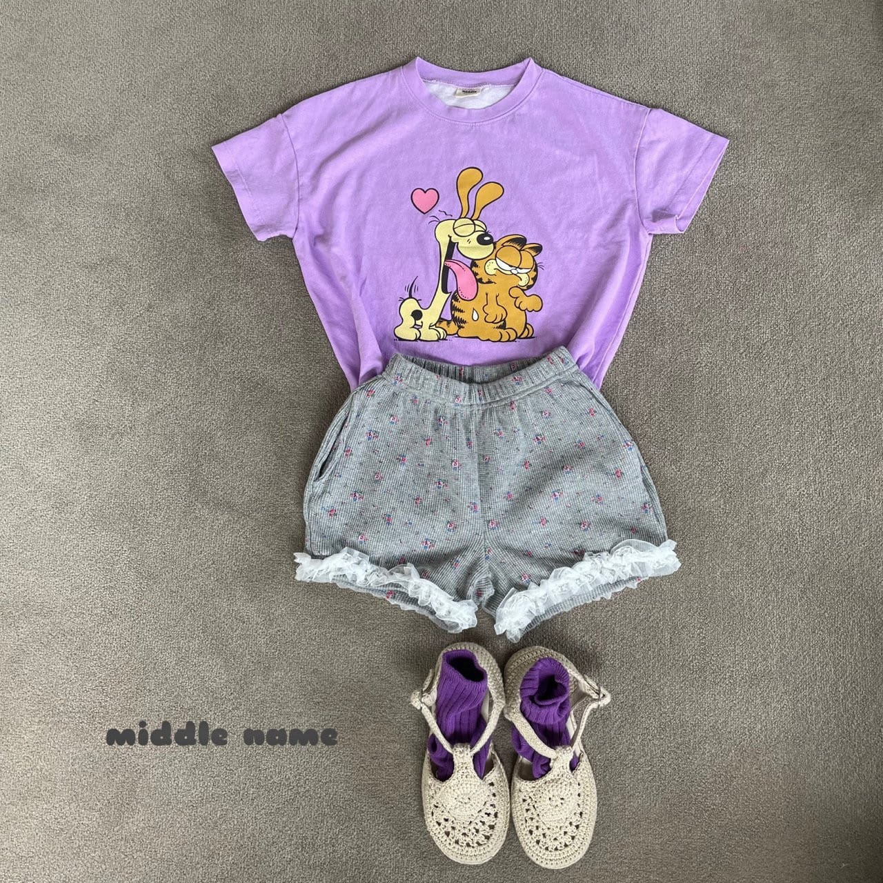 Middle Name - Korean Children Fashion - #childrensboutique - Pig Mew Tee - 10