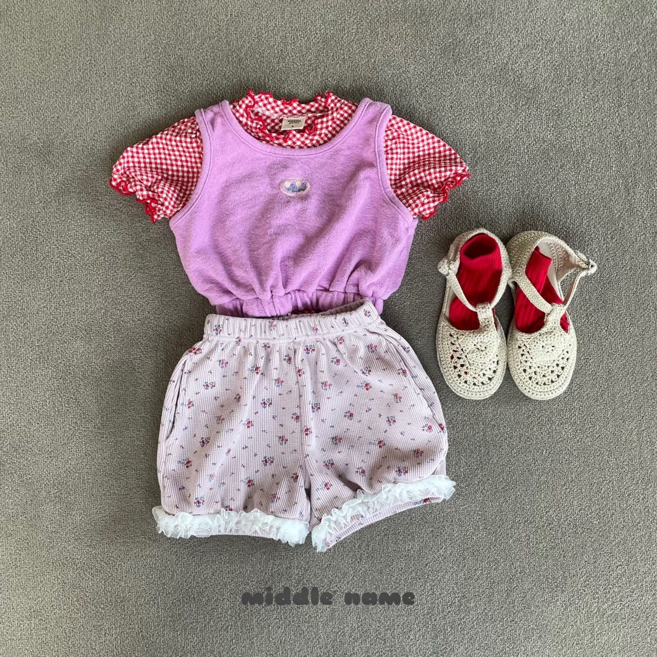 Middle Name - Korean Children Fashion - #childrensboutique - Waffle Lace Pants - 8