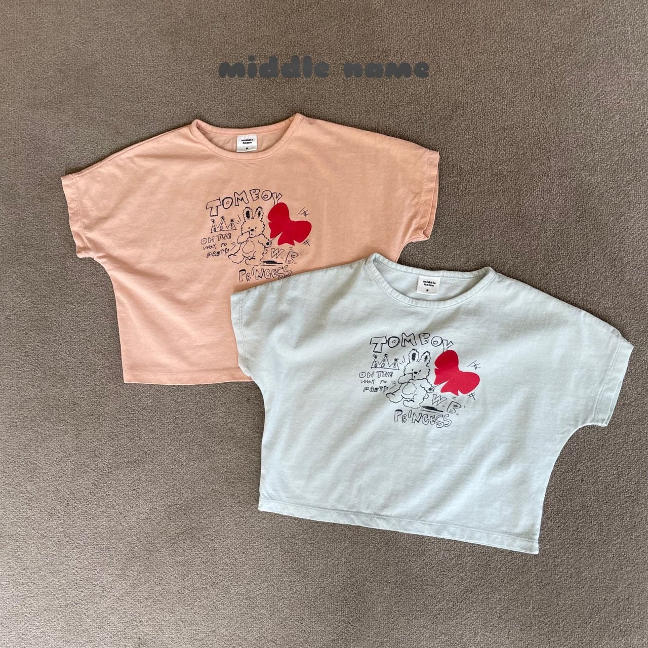 Middle Name - Korean Children Fashion - #childrensboutique - Ribbon Rabbit Tee