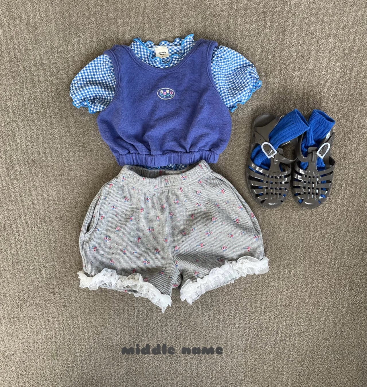 Middle Name - Korean Children Fashion - #designkidswear - Waffle Lace Pants - 9