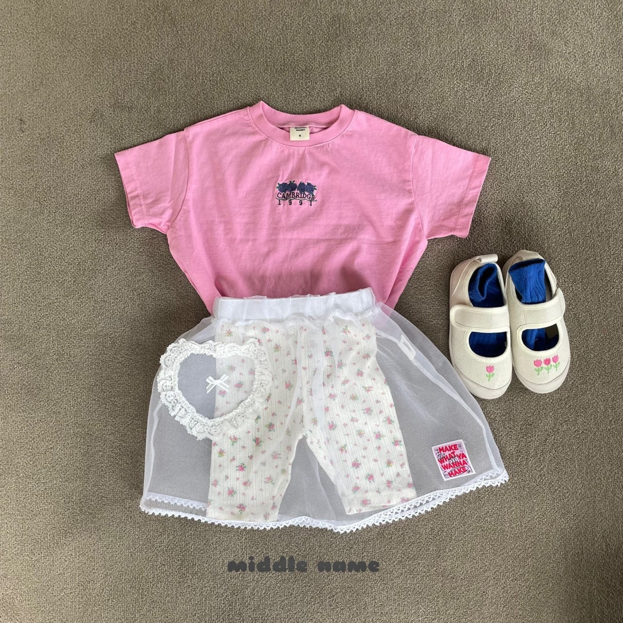 Middle Name - Korean Children Fashion - #designkidswear - Crop Rose Embroidery Tee - 5