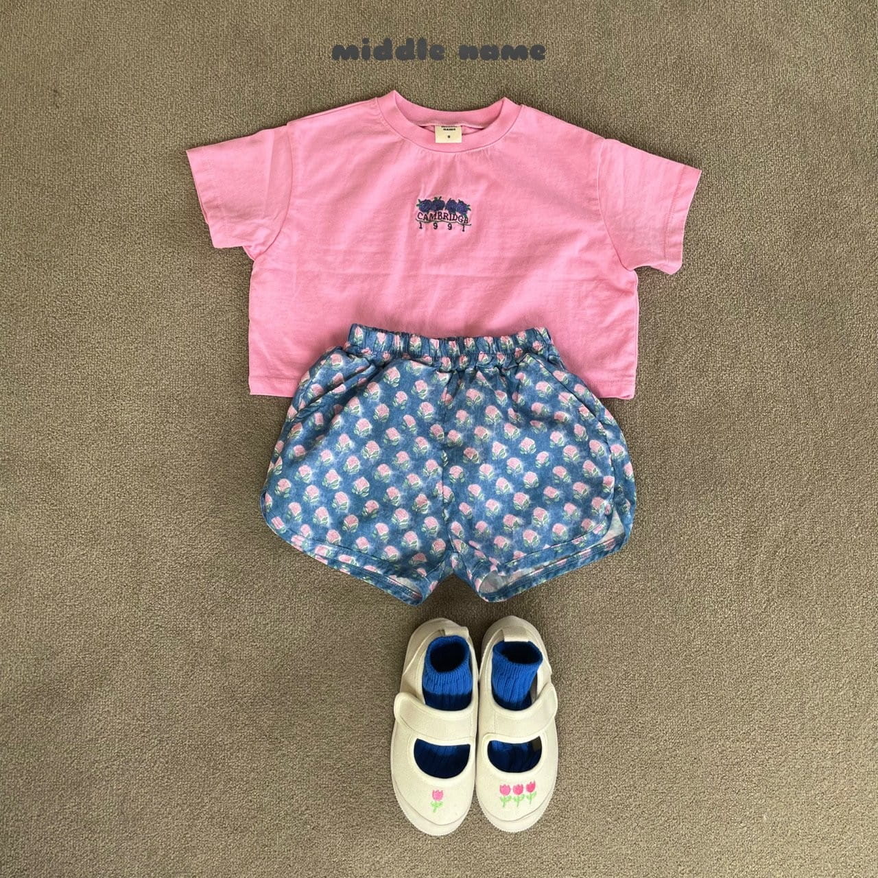 Middle Name - Korean Children Fashion - #discoveringself - Crop Rose Embroidery Tee - 6