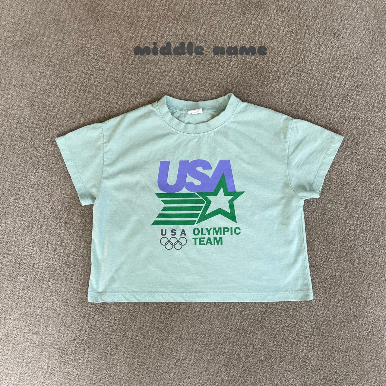 Middle Name - Korean Children Fashion - #discoveringself - USA Short Sleeve Tee - 2