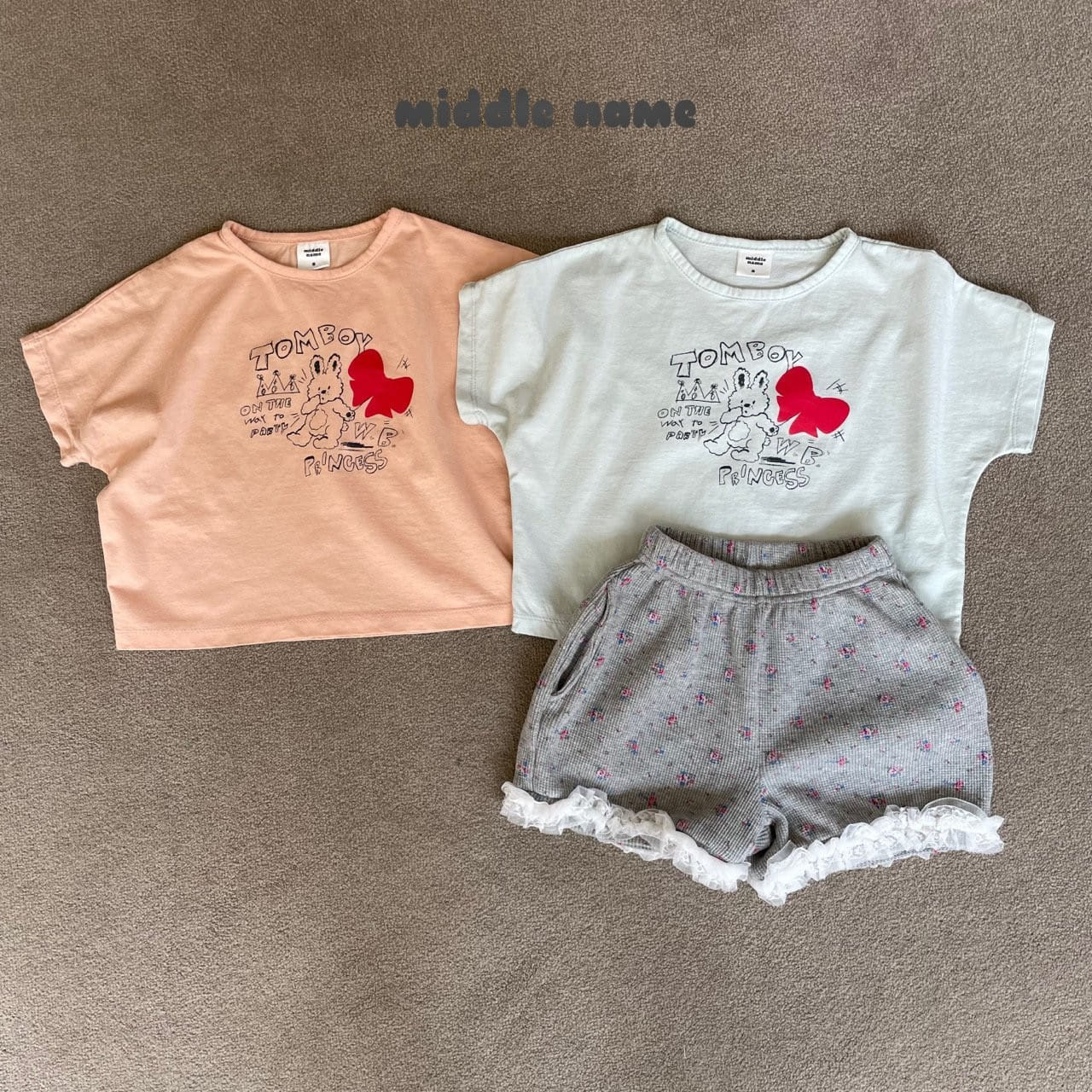 Middle Name - Korean Children Fashion - #discoveringself - Ribbon Rabbit Tee - 4