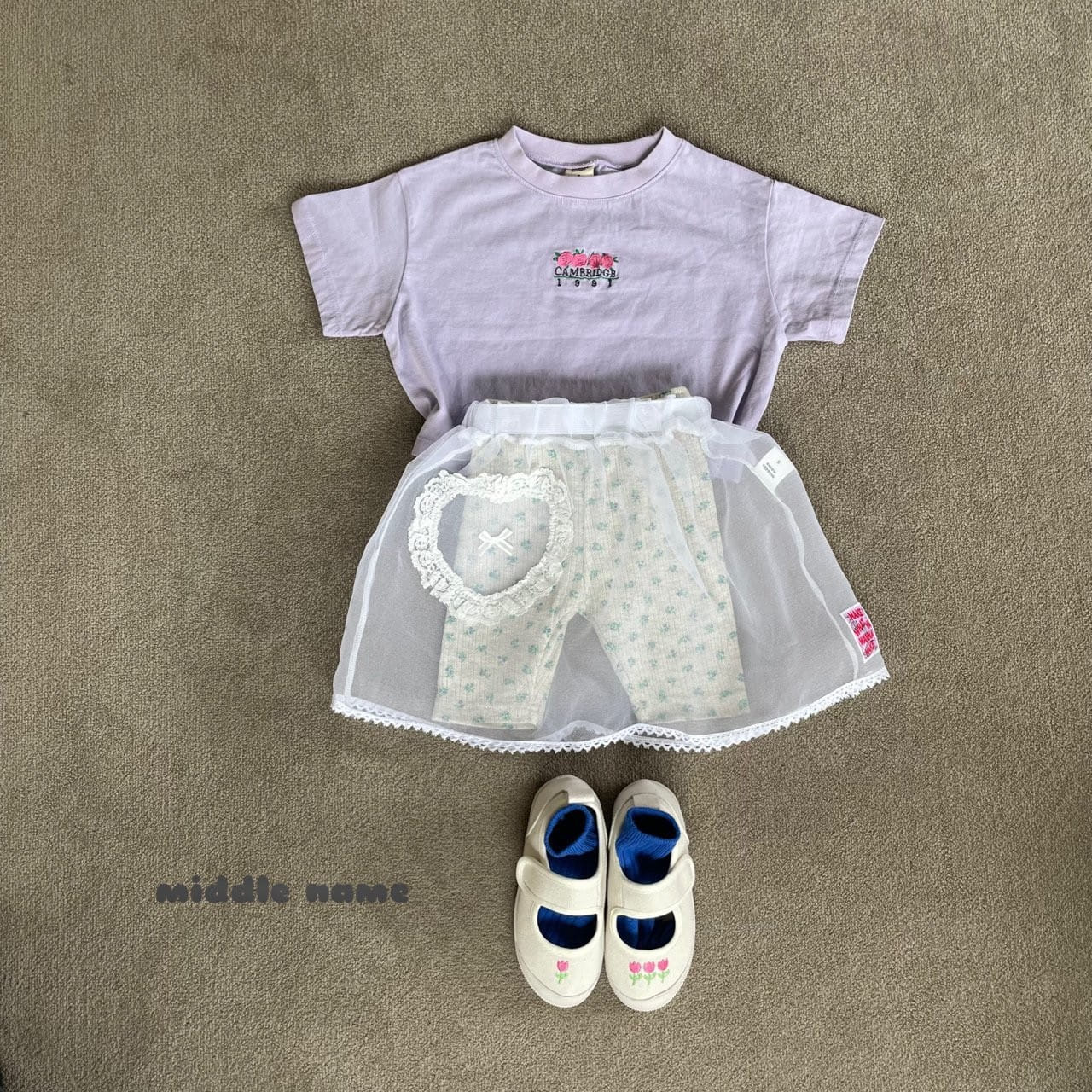 Middle Name - Korean Children Fashion - #kidsshorts - Crop Rose Embroidery Tee - 8