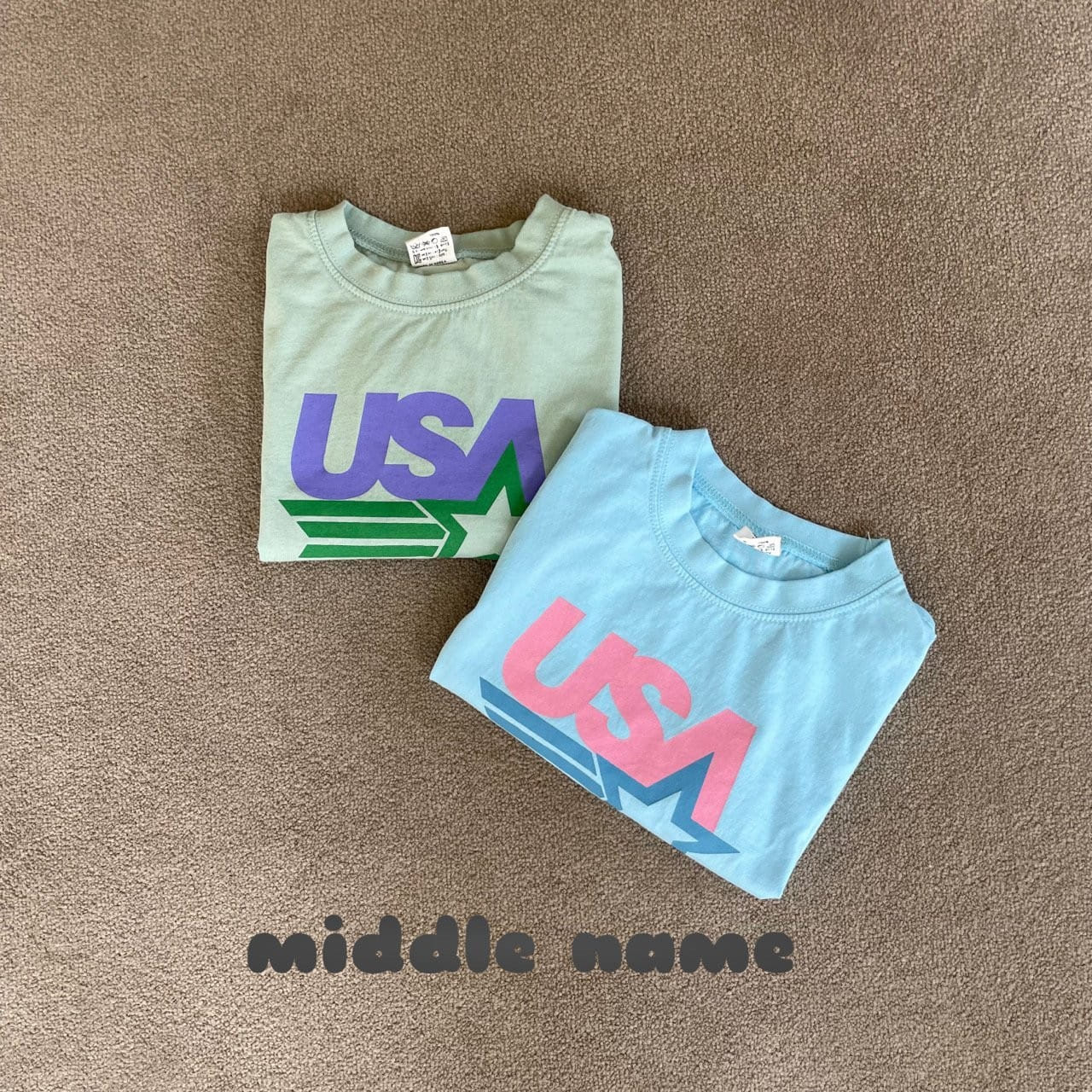 Middle Name - Korean Children Fashion - #fashionkids - USA Short Sleeve Tee - 4