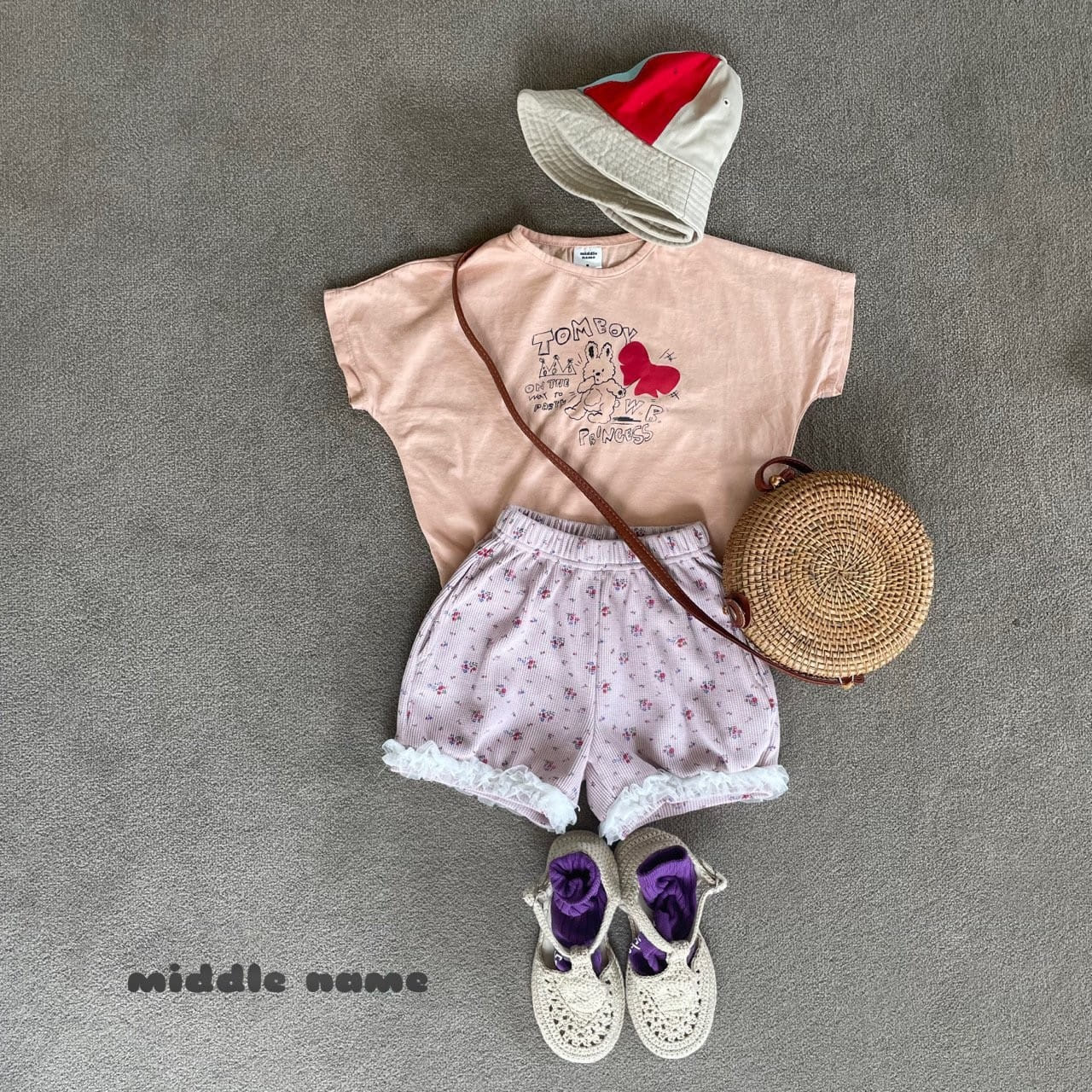 Middle Name - Korean Children Fashion - #kidsshorts - Ribbon Rabbit Tee - 5