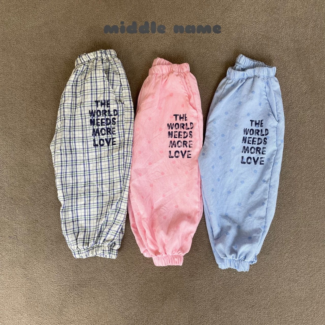 Middle Name - Korean Children Fashion - #kidsshorts - Love Jogger Pants