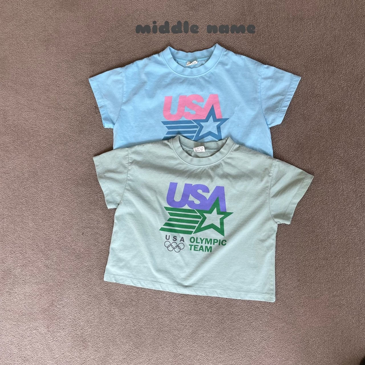 Middle Name - Korean Children Fashion - #kidsstore - USA Short Sleeve Tee - 5