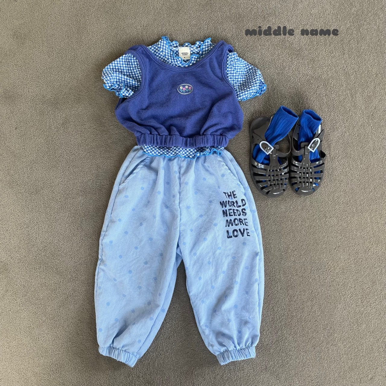 Middle Name - Korean Children Fashion - #littlefashionista - Love Jogger Pants - 5