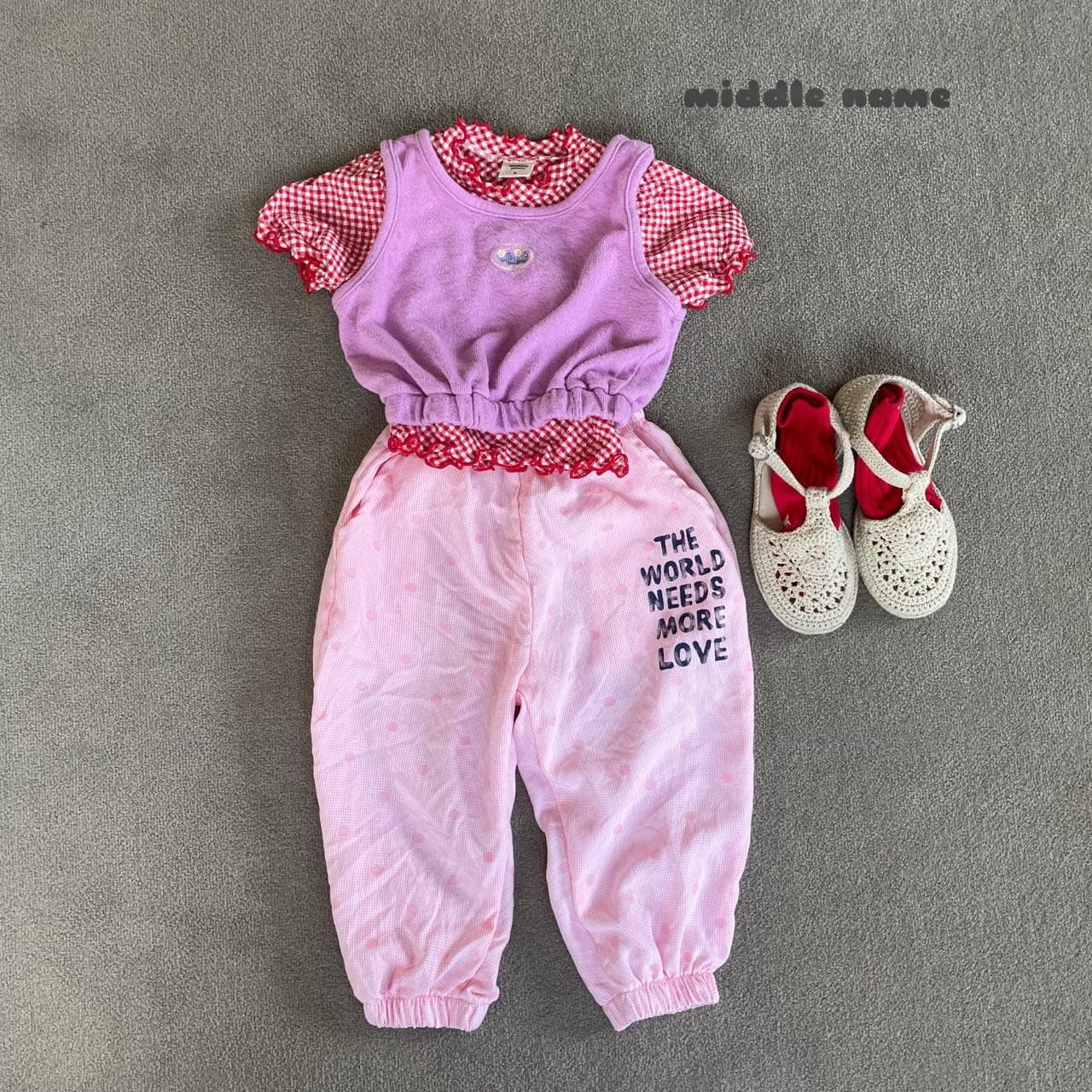 Middle Name - Korean Children Fashion - #magicofchildhood - Love Jogger Pants - 6