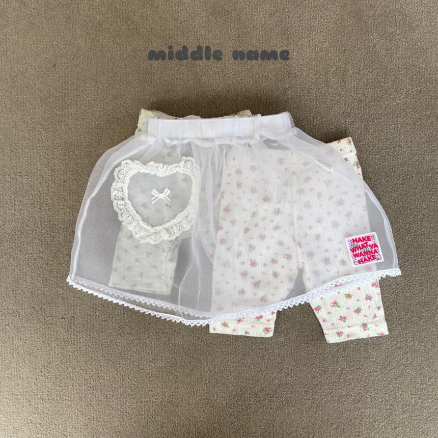 Middle Name - Korean Children Fashion - #magicofchildhood - Flower Short Leggings - 5