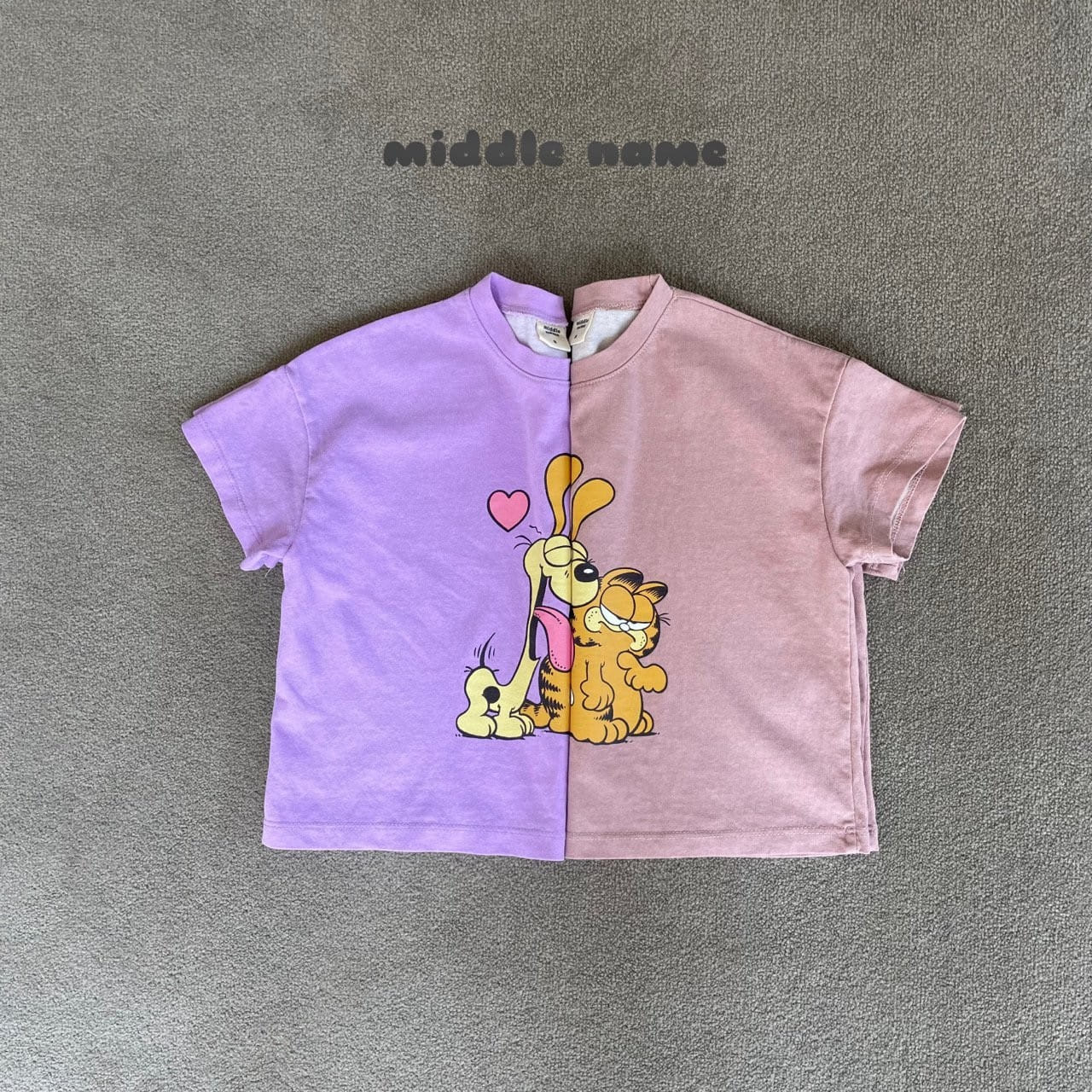 Middle Name - Korean Children Fashion - #magicofchildhood - Pig Mew Tee - 4