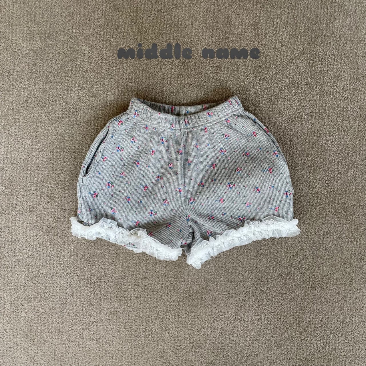 Middle Name - Korean Children Fashion - #minifashionista - Waffle Lace Pants - 2