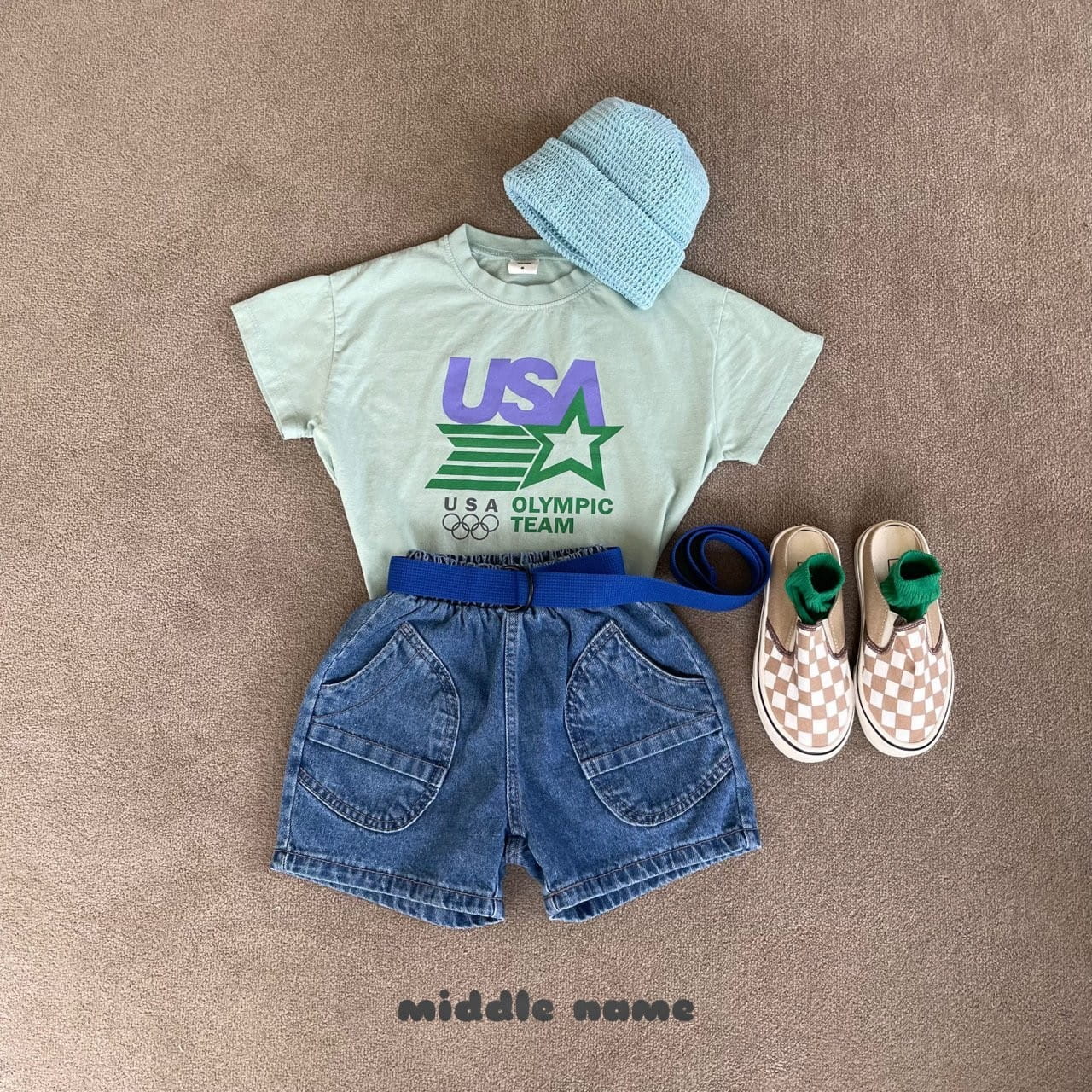 Middle Name - Korean Children Fashion - #minifashionista - USA Short Sleeve Tee - 10