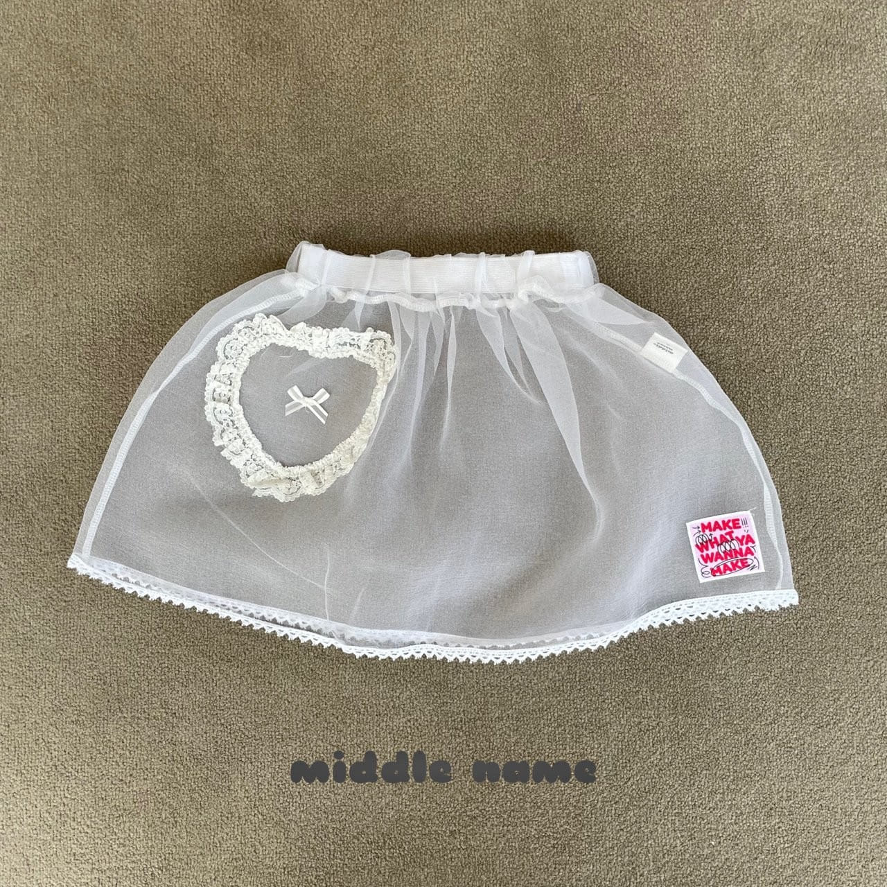 Middle Name - Korean Children Fashion - #minifashionista - Lace Layered Skirt - 5