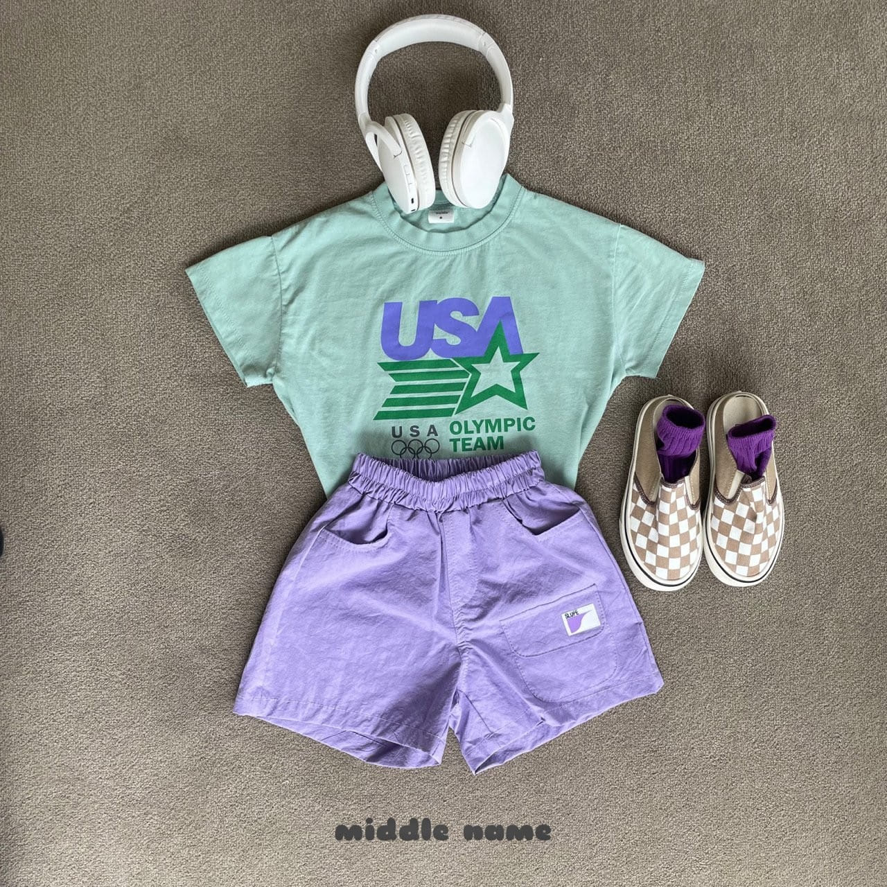 Middle Name - Korean Children Fashion - #prettylittlegirls - USA Short Sleeve Tee - 11