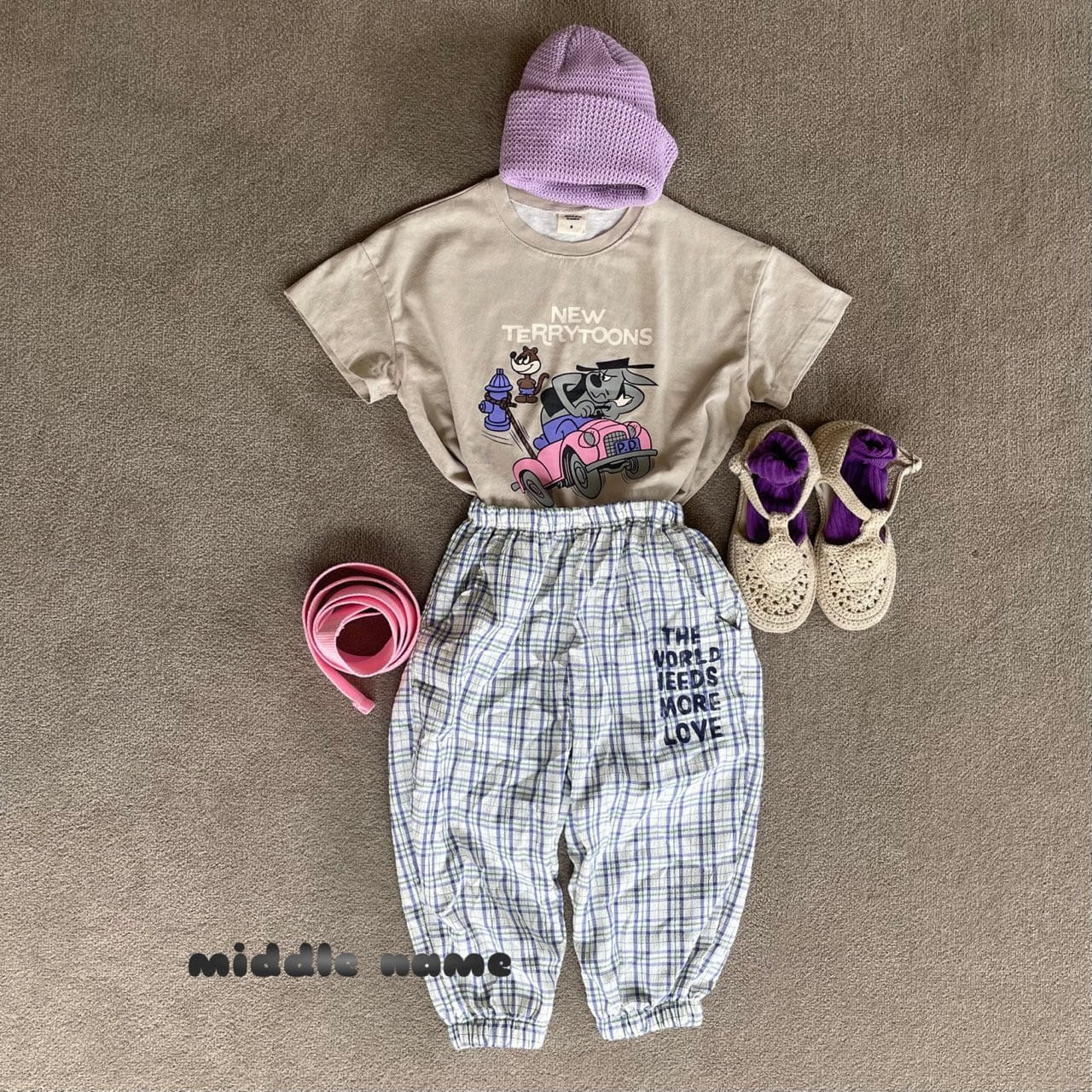 Middle Name - Korean Children Fashion - #prettylittlegirls - Love Jogger Pants - 8