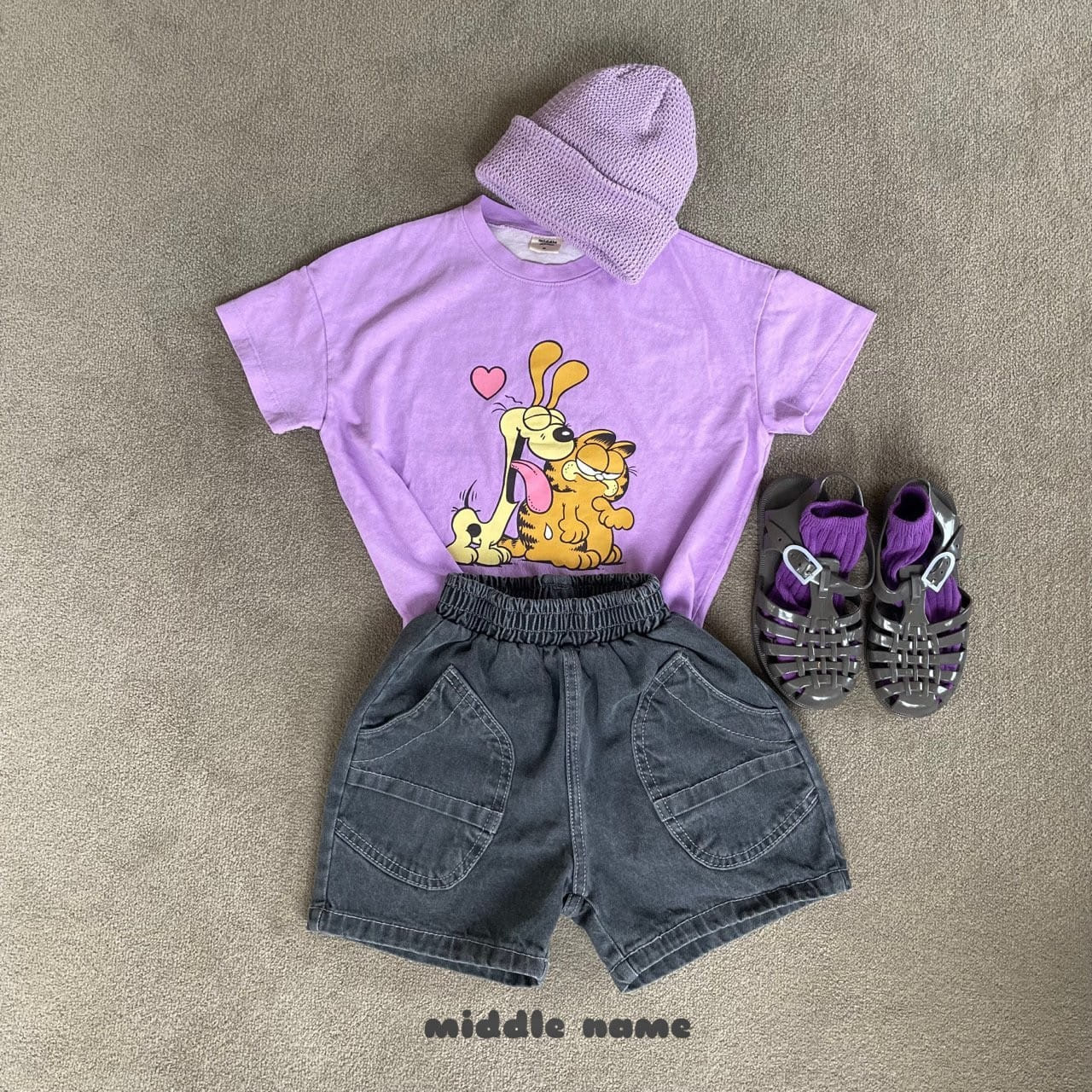 Middle Name - Korean Children Fashion - #toddlerclothing - Pig Mew Tee - 7