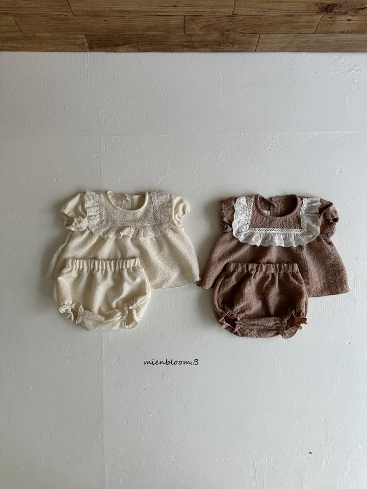 Mienbloom B - Korean Baby Fashion - #babyoninstagram - Esther Top Bottom Set