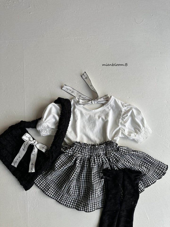 Mienbloom B - Korean Children Fashion - #Kfashion4kids - Pepe Check Skirt - 7