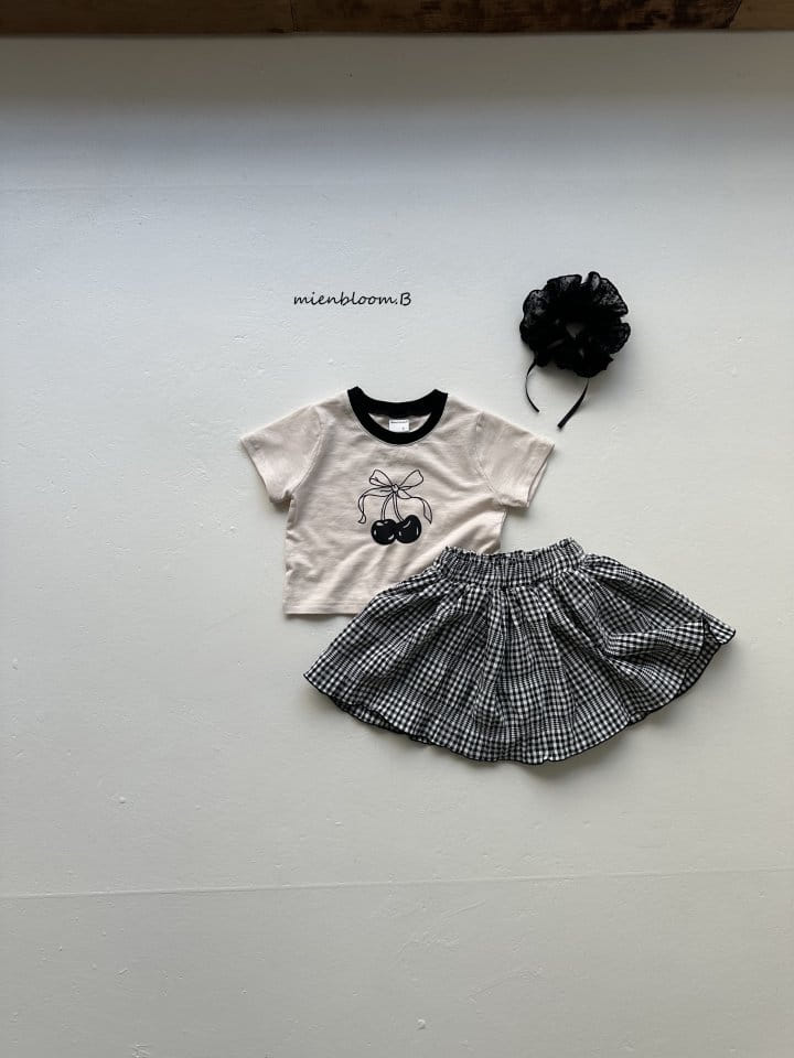 Mienbloom B - Korean Children Fashion - #childofig - Cherry Ribbon Tee - 9