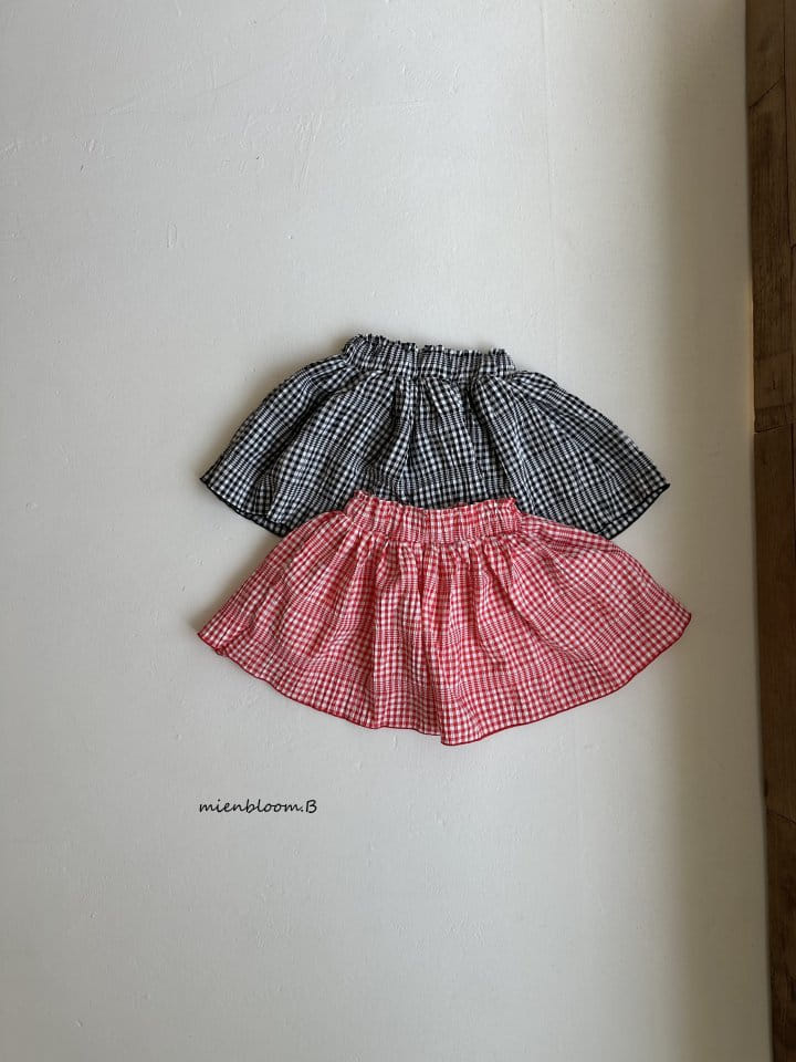 Mienbloom B - Korean Children Fashion - #discoveringself - Pepe Check Skirt - 2