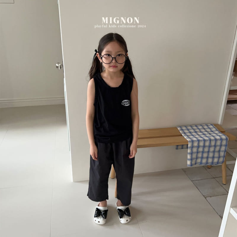 Mignon - Korean Children Fashion - #magicofchildhood - Keep Going Sleeveless Tee - 4