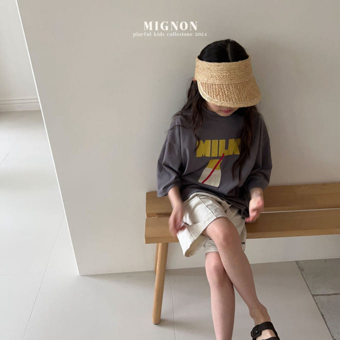 Mignon - Korean Children Fashion - #todddlerfashion - Milk Tee