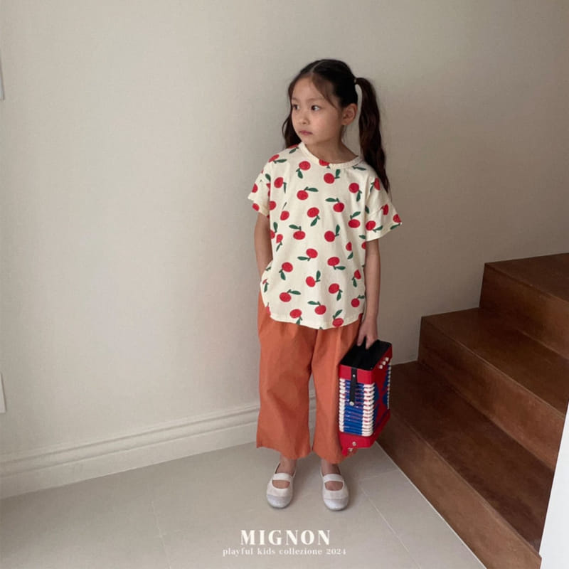 Mignon - Korean Children Fashion - #toddlerclothing - New Apple Tee - 8