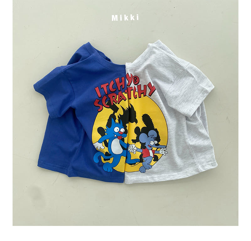Mikki - Korean Children Fashion - #childofig - Mouse Cat Short Sleeve Tee