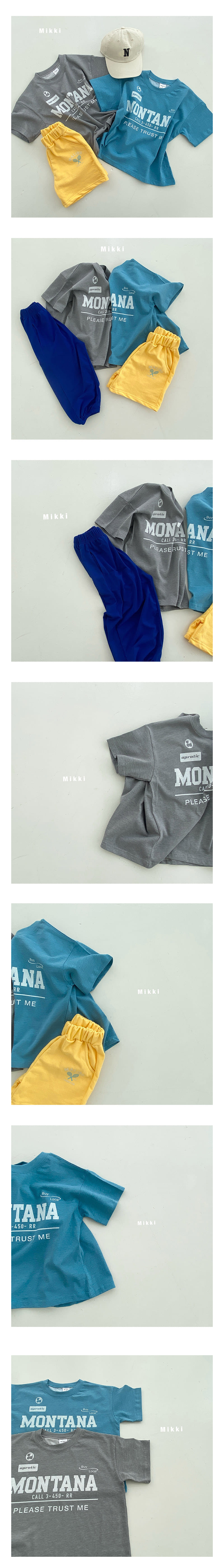 Mikki - Korean Children Fashion - #kidzfashiontrend - Pig Montana Short Sleeve Tee - 2